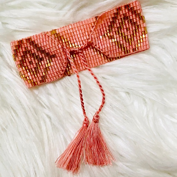 ⚡️ BOHO BEADED TASSEL CUFFS ⚡️ - Picture 3 of 7